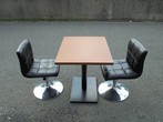 クレス（CRES パブリック）店舗用　テーブル・椅子2脚セット