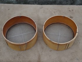 木枠ステン張り ふるい うらごし荒目用 直径200mmm